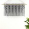 Boho Macrame Textured Cotton Valance Curtain 50" W x 20" L (Gray)